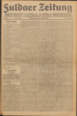 Ausgabe vom Mittwoch, den 14. Januar 1914.