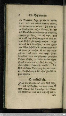 Sinnlichkeit