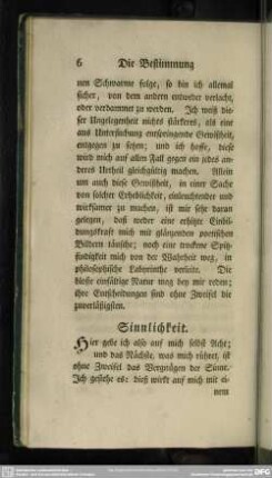 Sinnlichkeit