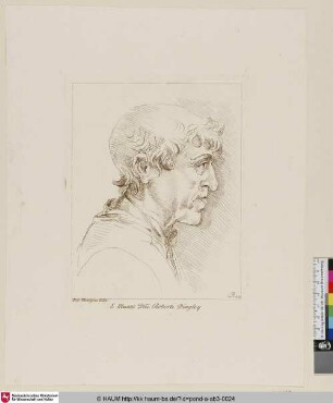 [Profil eines Mannes; Buste d'homme]