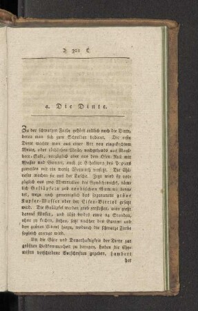 4. Die Tinte.