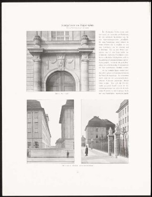 Schulgebäude am Zeppelinplatz, Berlin: Ansichten, Details (aus: Neubauten der Stadt Berlin, Bd. XI, 1912)