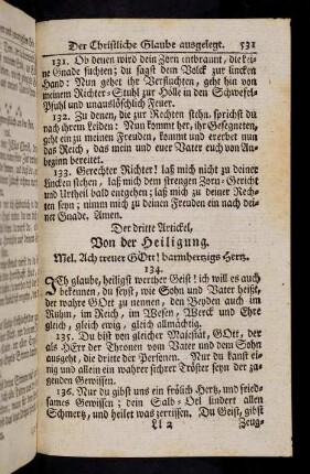 531-543, Der dritte Artickel