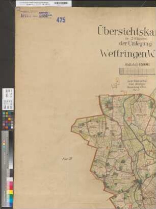 Wettringen (Wettringen), Umlegung Wettringen, Übersichtskarte Bl. 1