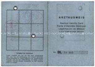 Ausweis der Ärztekammer Berlin (mehrsprachig)