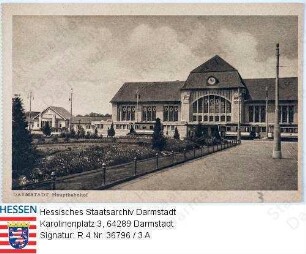 Darmstadt, Hauptbahnhof / Vorderansicht