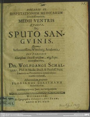 De sputo sanguinis