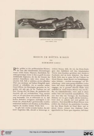 Rodin im Hôtel Biron