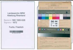 Entnazifizierung Friedrich Fuchs , geb. 27.12.1885 (Bahnsekretaer)