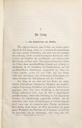 Culturgeschichte des Orients unter den Chalifen, 2