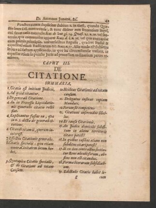 Caput III. - IV.