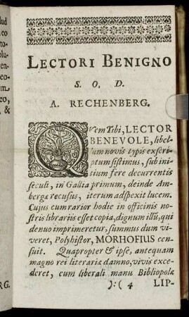 Lectori Benigno