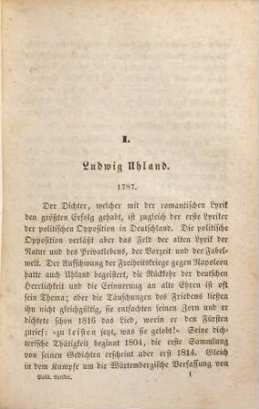 Die politischen Lyriker unserer Zeit : ein Denkmal mit Portraits und kurzen historischen Charakteristiken