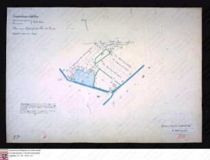 Plan der Flur XVIII Nr. 51-54 in der Gemarkung Erfelden