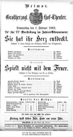 Spielt nicht mit dem Feuer
