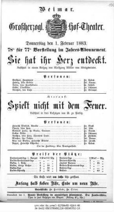 Spielt nicht mit dem Feuer