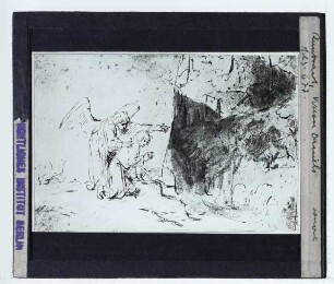 Rembrandt, Vision Daniels (Zeichnung, Lippm. I,176) (Paris Louvre RF 4715)