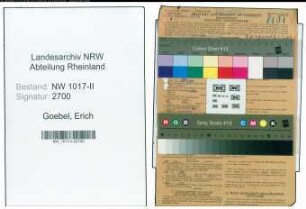 Entnazifizierung Erich Goebel , geb. 09.01.1903 (Kaufmaennischer Angestellter)