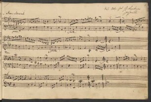 Menuette; clavier; A-Dur