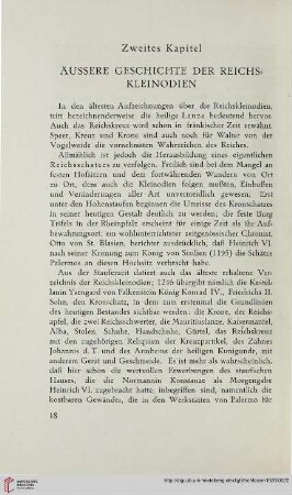 Zweites Kapitel: Äussere Geschichte der Reichskleinodien