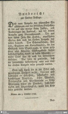 Vorbericht zur fünften Auflage