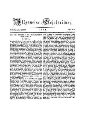 Ueber den Unterricht in der mathematischen Geographie :(Fortsetzung)