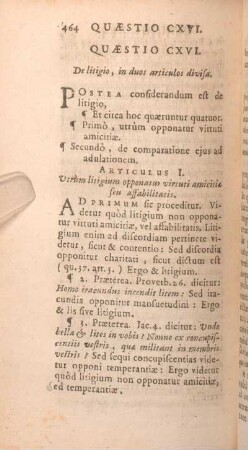Quaestio CXVI. De litigio, in duos articulos divisa.