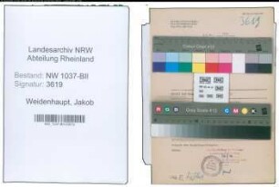 Entnazifizierung Jakob Weidenhaupt , geb. 21.04.1895 (Installateur)