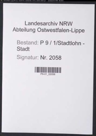 Sterberegister Standesamt Stadtlohn