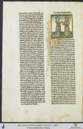 Von sant Thasis leben