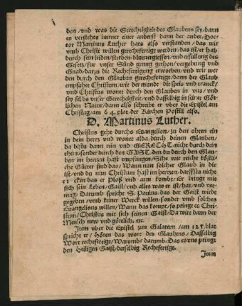 D. Martinus Luther.