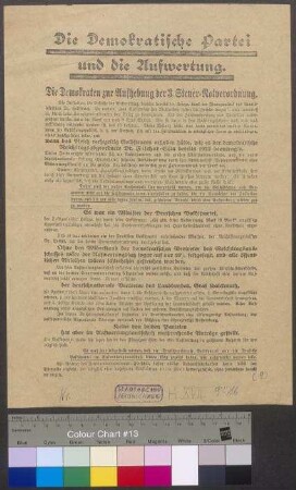 Flugblatt der DDP zur Reichstagswahl am 7. Dezember 1924