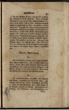 Vierte Abtheilung. - Sechste Abtheilung.