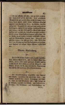 Vierte Abtheilung. - Sechste Abtheilung.