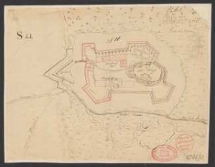 Plan des Passes von Spantkav in Pommern