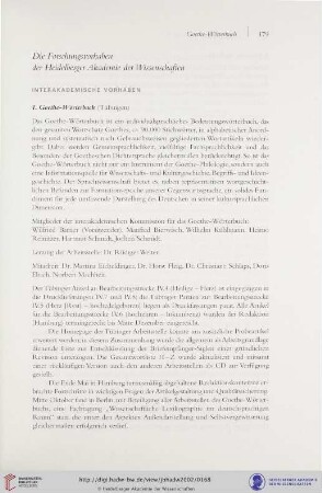 Die Forschungsvorhaben der Heidelberger Akademie der Wissenschaften