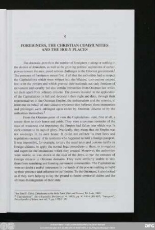 3 Foreigners, The Christian Communities And The Holy Places