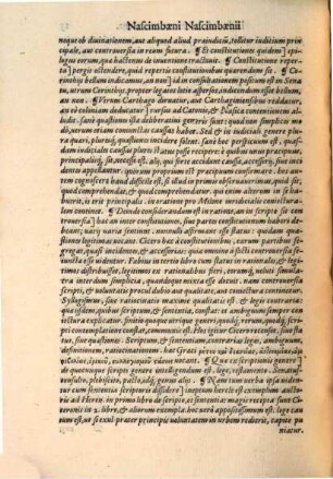 Nascimbaeni Nascimbaenii Ferrariensis in M. Tullii Ciceronis de inventione libros commentarius