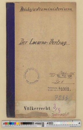 Locarno-Vertrag: Bd. 2