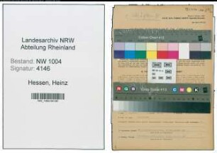 Entnazifizierung Heinz Hessen , geb. 18.04.1912 (Gaertner)