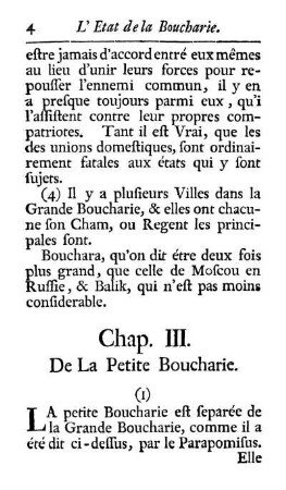 Chap. III. De La Petite Boucharie.