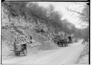 Bau der Straße nach Jungnau durch die Firma Deutschmann 1936