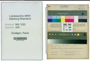 Entnazifizierung Paula Dueltgen , geb. 13.05.1907 ()