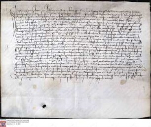 Revers des Hans von Rodenstein für sich und seinen Vetter Erkinger von Rodenstein über 23 Malter Korn und 10 Pfund Heller zu Gundersheim und Enzhe...