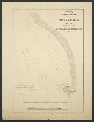 Plano Hydrographico Da Enseada Do Quicembo : Costa Occidental D'Africa Provinçia D'Angola
