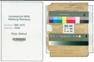 Entnazifizierung Gertrud Ruys , geb. 04.07.1906 ()