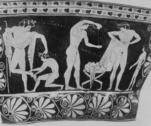 Attischer Krater aus Capua, dem Maler Euphronios zugeschrieben