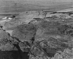 Küstenformation : Die markante Küstenformation bei Barneville-Carteret