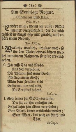 Am Sonntage Rogate.
