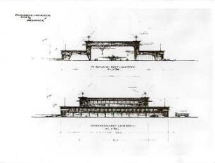 Gsaenger, Gustav; München - Riem; Flughafen - Werft, Werkstätten (Ansicht); Garagen (Ansicht)